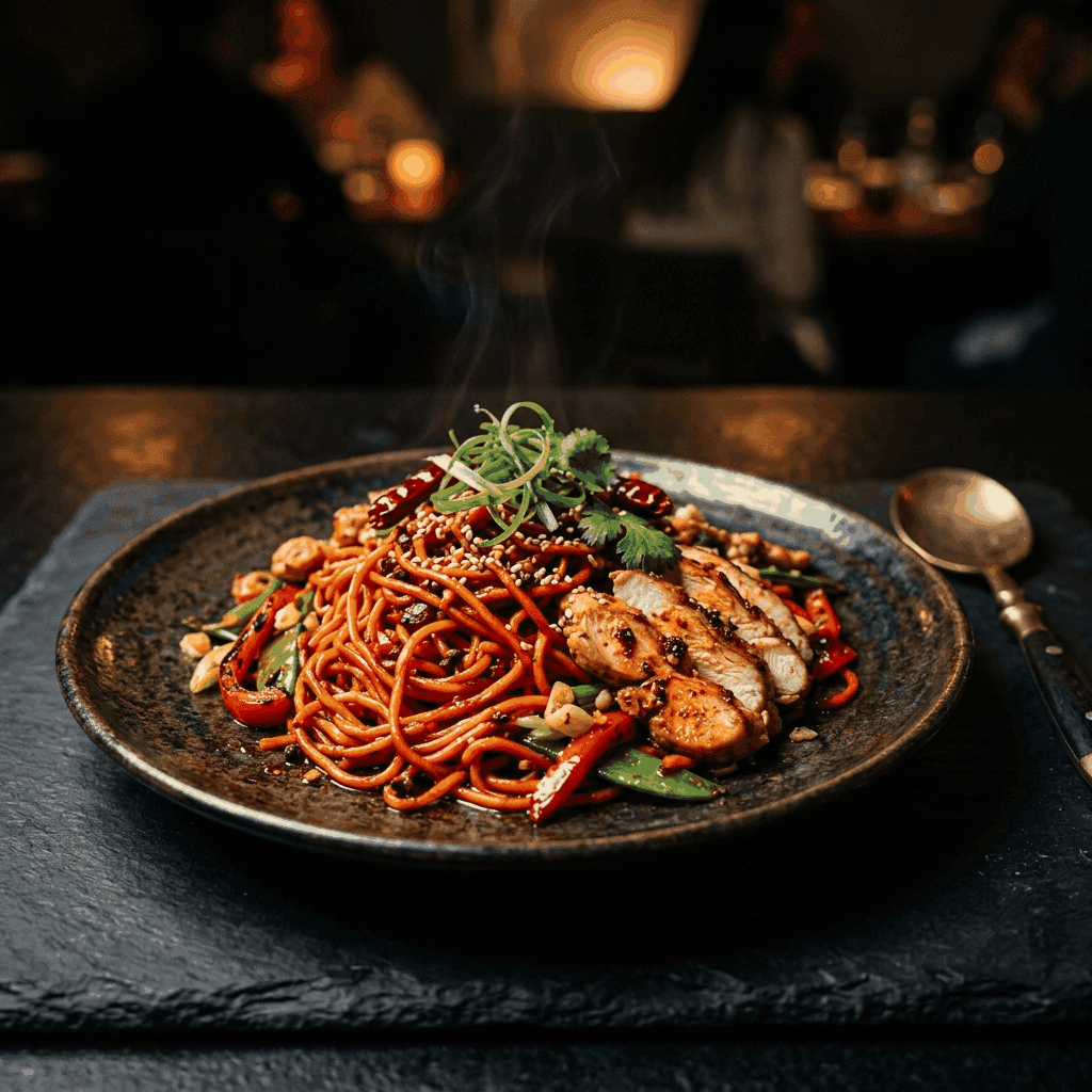 Chicken Szechuan Noodles