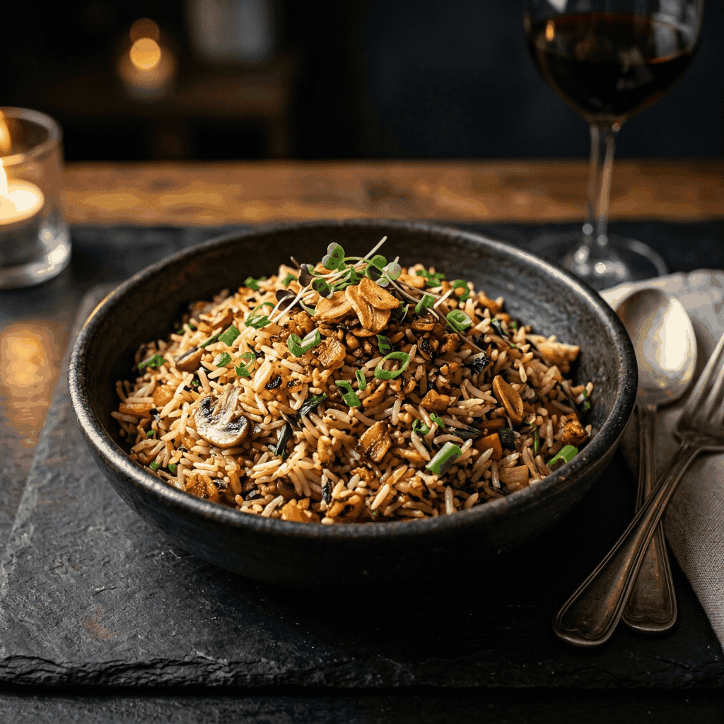 Veg Burnt Garlic Rice